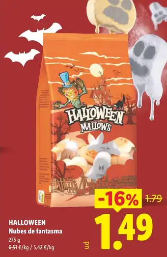 Lidl Halloween nubes de fantasma oferta