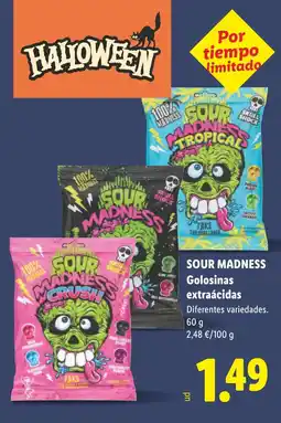 Lidl Sour madness golosinas extraácidas oferta