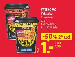 Lidl Yatekomo Yakisoba oferta
