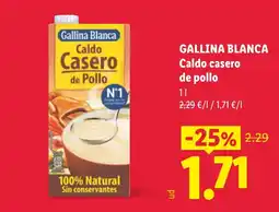 Lidl Gallina Blanca caldo casero de pollo oferta