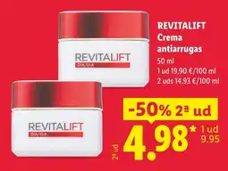 Lidl Revitalift crema antiarrugas oferta