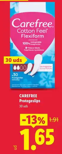 Lidl Carefree protegeslips oferta