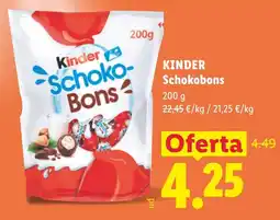 Lidl Kinder Schokobons oferta