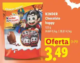 Lidl Kinder Chocolate happy oferta
