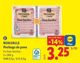 Lidl Realvalle pechuga de pavo oferta
