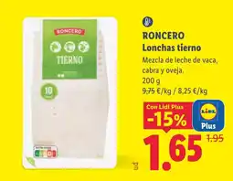 Lidl Roncero lonchas tierno oferta