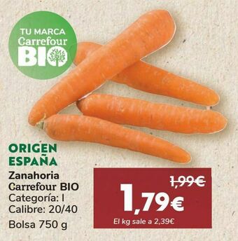 Carrefour Zanahoria carrefour bio oferta