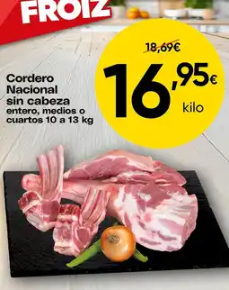 FROIZ Cordero nacional oferta