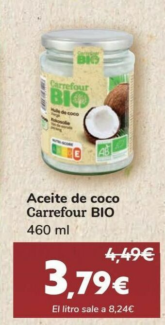 Carrefour Aceite de coco carrefour bio oferta