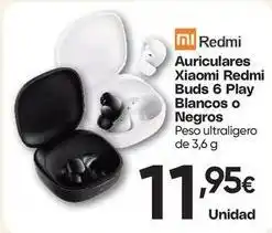 FROIZ Xiaomi - redmi auriculares redmi buds 6 play blancos o negros oferta