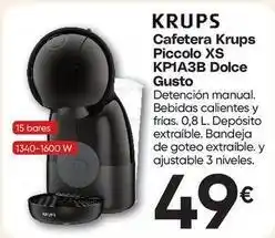 FROIZ Krups - cafetera piccolo xs kpia3b dolce gusto oferta