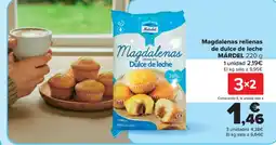 Carrefour Márdel magdalenas rellenas de dulce de leche oferta