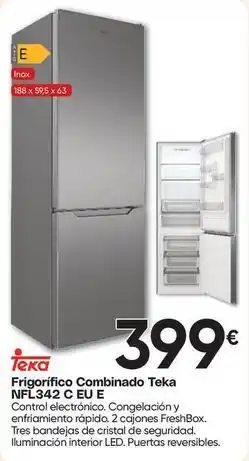 FROIZ Teka - frigorifico combinado nfl342 e cu e oferta