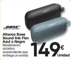 FROIZ Bose - altavoz sound link flex azul o negro oferta
