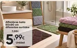 FROIZ Alfombras baño 60x90 cm diferentes surtidos oferta