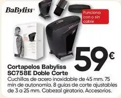 FROIZ Babyliss - cortapelos sc758e doble corte oferta