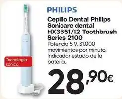 FROIZ Philips - cepillo dental sonicare dental hx3651/12 toothbrush series 2100 oferta