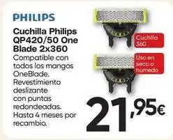 FROIZ Philips - cuchilla qp420/50 one blade 2x360 oferta
