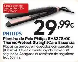 FROIZ Philips - plancha de pelo bhs378/00 thermoprotect straightcare essential oferta