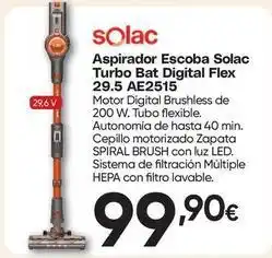 FROIZ Solac - aspirador escoba turbo bat digital flex 29.5 ae2515 oferta