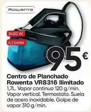 FROIZ Rowenta - centro de planchado vr8316 llimitado oferta