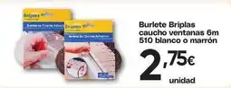 FROIZ Blanco - burlete briplas caucho ventanas 6m 510 o marron oferta