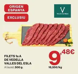 El Corte Inglés Origen - filets 1a a de vedella valles del esla oferta