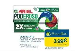 Cash Ecofamilia Ariel - detergente capsulas poderoso original oferta