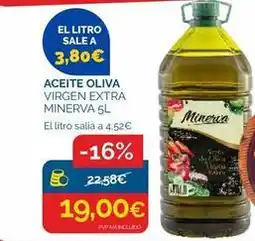 Cash Ecofamilia Minerva - aceite oliva virgen extra oferta