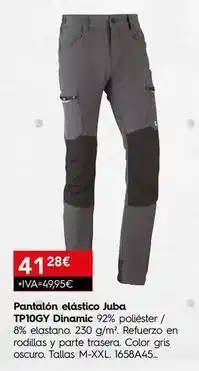 Cadena88 Juba - pantalón elástico tp196y dinamic oferta
