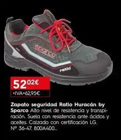 Cadena88 Ratio - zapato seguridad huracán by sparco alto nivel de resistencia y transoi-racion oferta