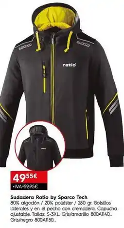 Cadena88 Ratio - sudadera radio by sparco tech oferta