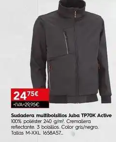 Cadena88 Juba - sudadera multibolsillos tp70k active oferta