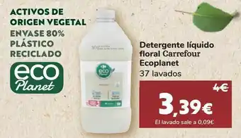 Carrefour Detergente líquido floral carrefour ecoplanet oferta