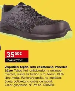 Cadena88 Paredes - zapatilla tejido alta resistencia oferta