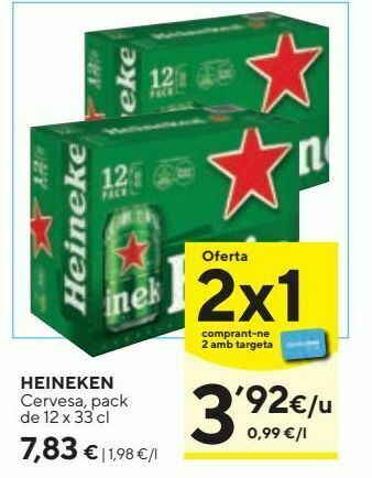 Caprabo Cerveza heineken oferta