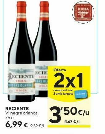 Caprabo Vino crianza oferta