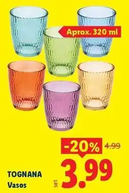Ocine Tognana - vasos oferta
