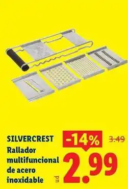 Ocine Silvercrest - rallador multifuncional de acero inoxidable oferta