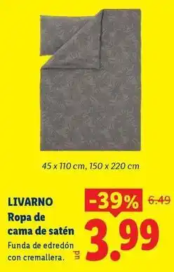 Ocine Livarno - ropa de cama de satén oferta