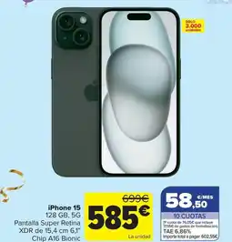 Carrefour Apple - iphone 15 oferta