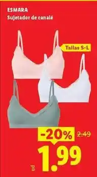 Ocine Esmara - sujetador de canale oferta