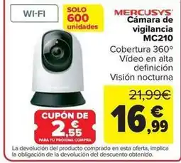 Carrefour Mercusys - camara de vigilancia mc210 oferta