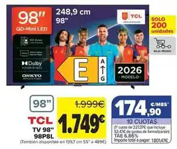 Carrefour Tcl - tv 98 98p8l oferta