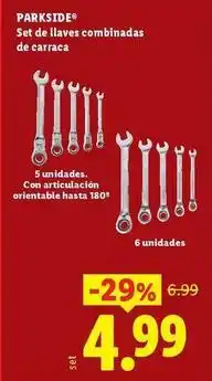 Ocine Parkside - set de llaves combinadas de carraca oferta