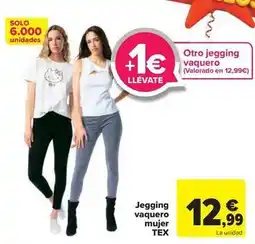 Carrefour Tex - jegging vaquero mujer oferta