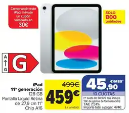 Carrefour iPad 11ª generación 128 GB oferta