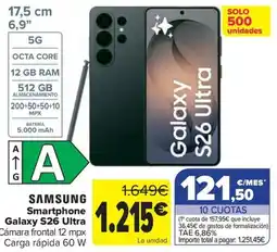 Carrefour Samsung smartphone galaxy s26 ultra oferta