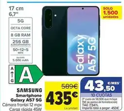 Carrefour Samsung - smartphone galaxy a57 5g oferta