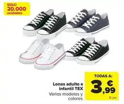 Carrefour Tex - lonas adulto e infantil oferta